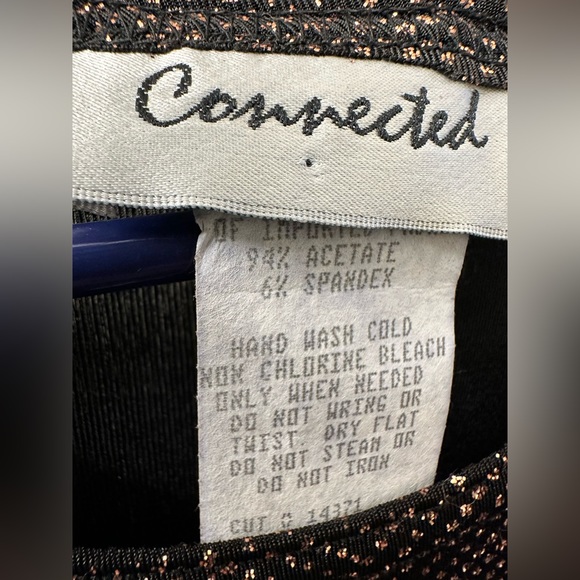 Connected Top Cold Shoulder Party Shiny Glitzy Metallic Cocktail Party Medium - Picture 5 of 15